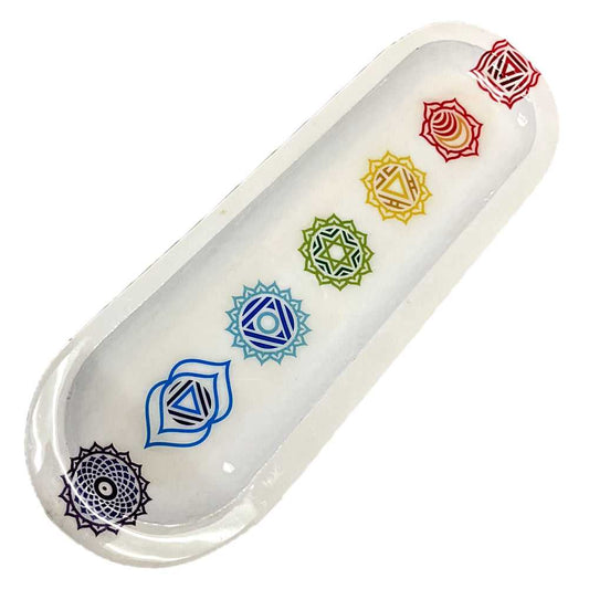 Incense Burner 7 Chakra Boat Wooden Handmade Incense Holder BOATHOLDER-22 8 $ Shop All The Witches Sage LLC Stew's Incense
