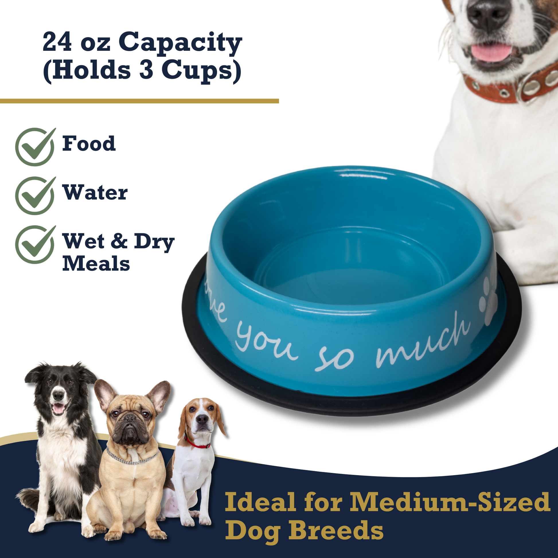 Pet Suppplies I LOVE YOU SO MUCH Modern Stainless Steel Dog Bowl – 24oz YLS-003 12 $ Pet Lovers Store American Pet Supplies Stew's Incense