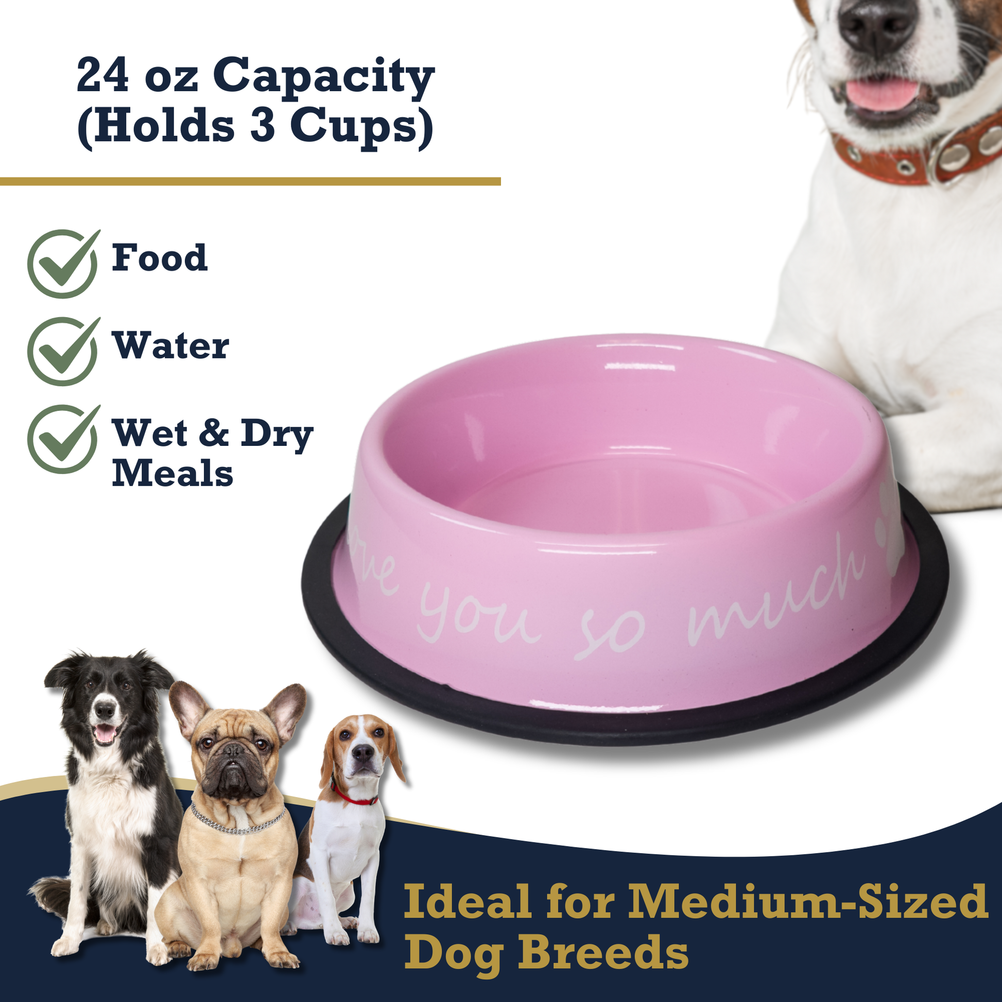 Pet Suppplies I LOVE YOU SO MUCH Modern Stainless Steel Dog Bowl – 24oz YLS-003 12 $ Pet Lovers Store American Pet Supplies Stew's Incense