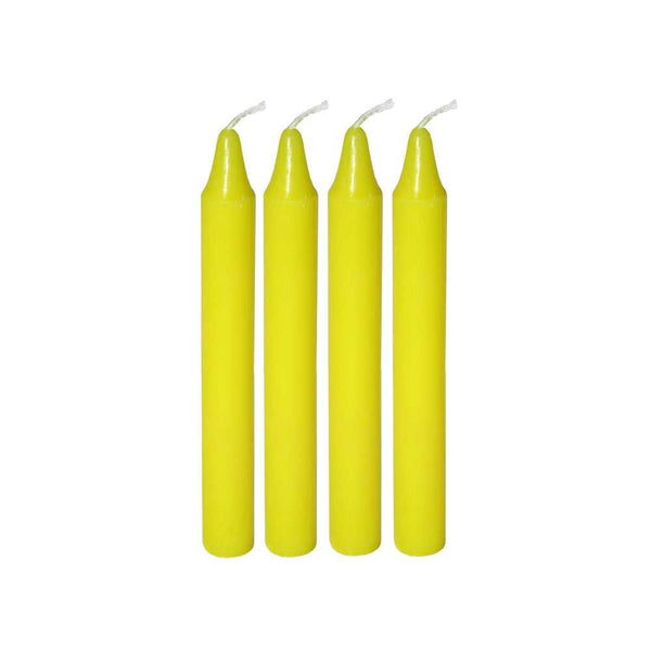 Candle Mini Ritual Candle - Yellow (Set of 4) 81532 (CDL4) 2 $ The Witches Sage LLC Stew's Incense