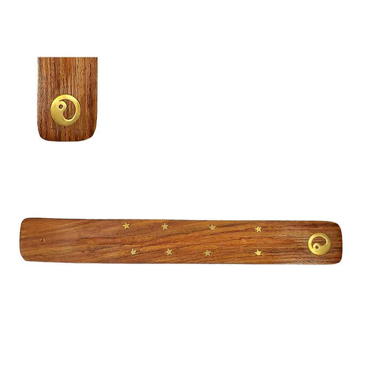 Incense Holder Ying Yang Wooden Incense Holder ER3D 1 $ Shop All The Witches Sage LLC Stew's Incense