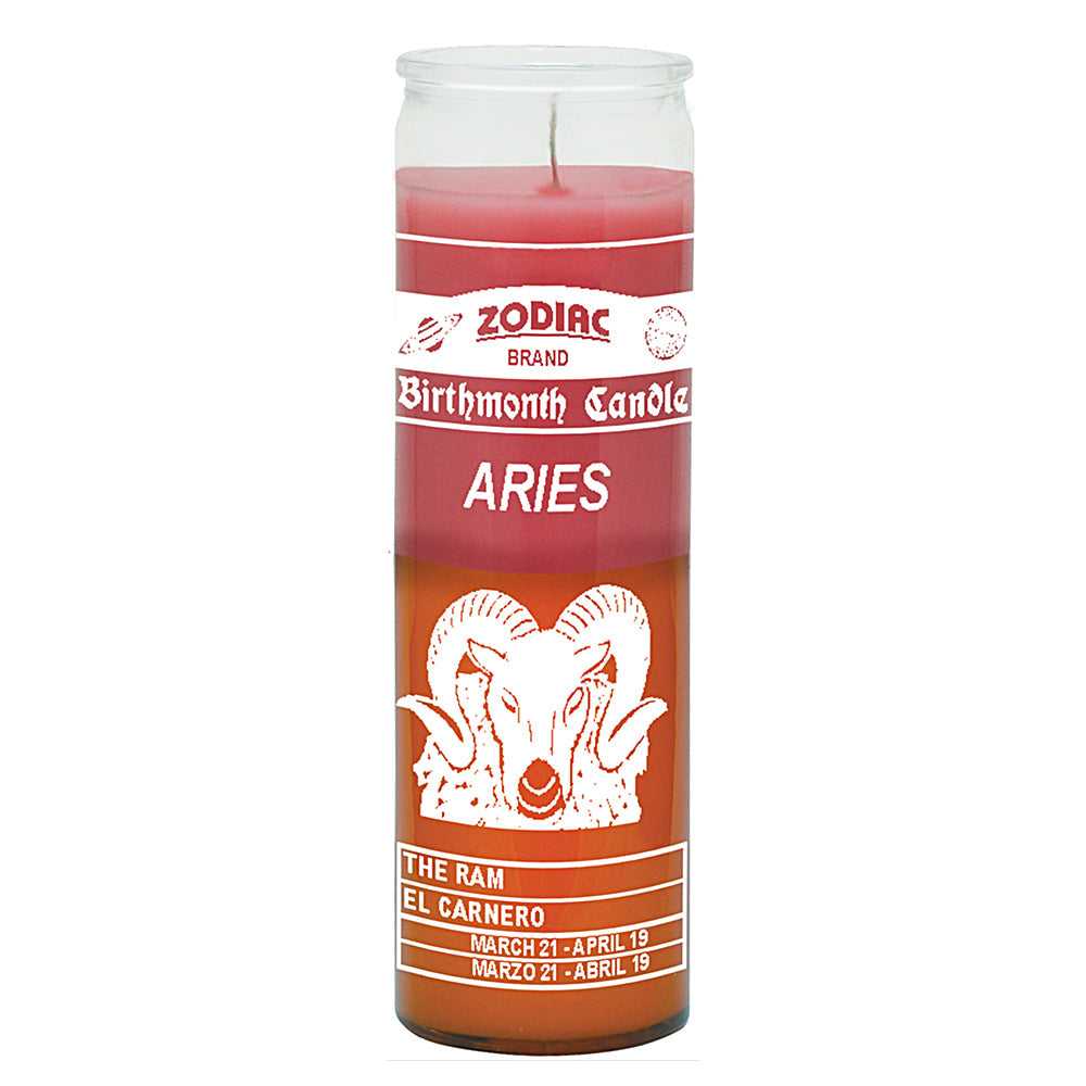 Candle Zodiac Aries 7 Day Candle 2ZARIES 8 $ Shop All The Witches Sage LLC Stew's Incense