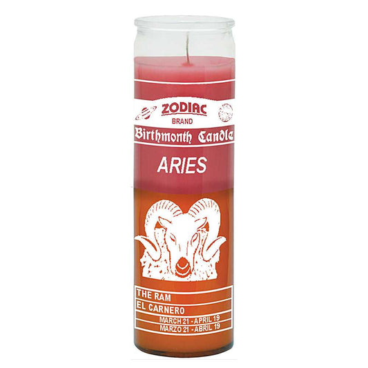 Candle Zodiac Aries 7 Day Candle 2ZARIES 8 $ Shop All The Witches Sage LLC Stew's Incense