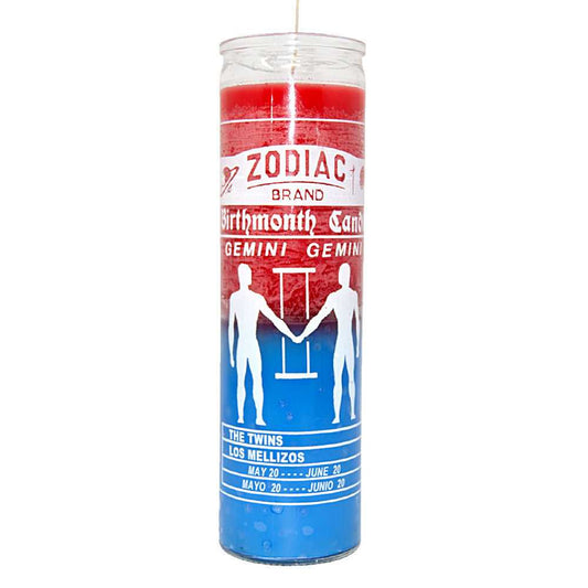 Candle Zodiac Gemini 7 Day Candle 2ZGEM 8 $ Shop All The Witches Sage LLC Stew's Incense