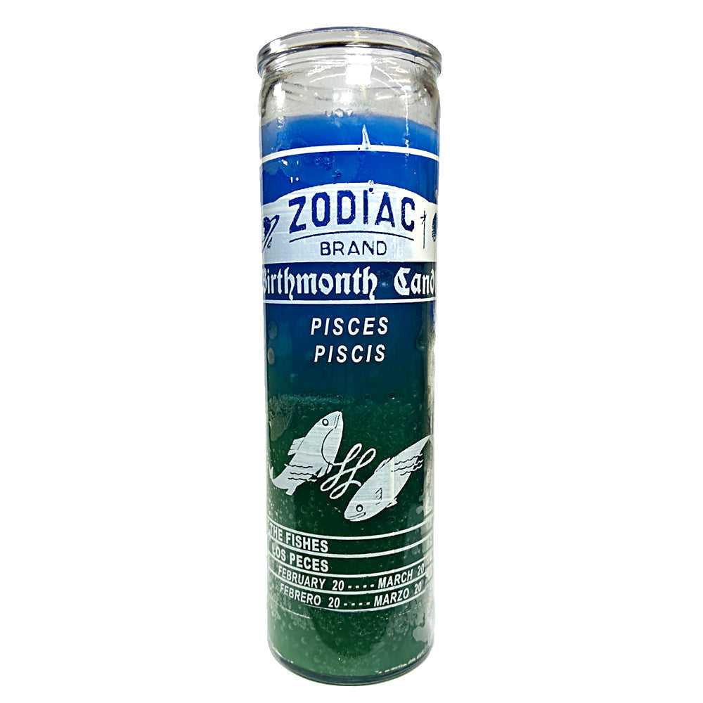Candle Zodiac Pisces 7 Day Candle 2ZPISC 8 $ Shop All The Witches Sage LLC Stew's Incense