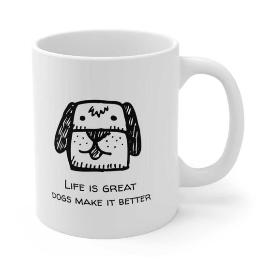 Mug Life Is Better With A Dog Novelty Mug 14666872245754040215 24 $ Mugs Onetify Stew's Incense