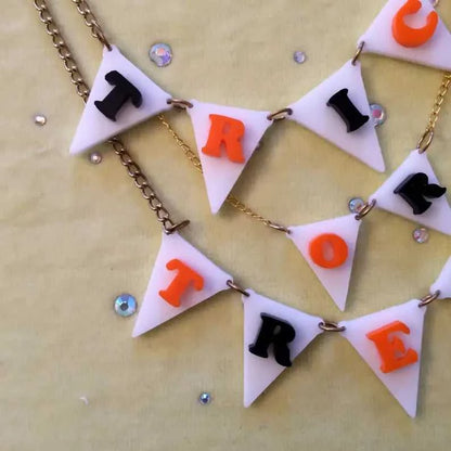 Necklaces Trick or Treat Halloween Bunting Necklace 432254965843_C2CD 44 $ Shop All Quirks! Stew's Incense