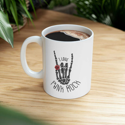 Mug I Love Punk Rock Skeleton Hand Mug 13472643731677049228 24 $ Mugs Onetify Stew's Incense