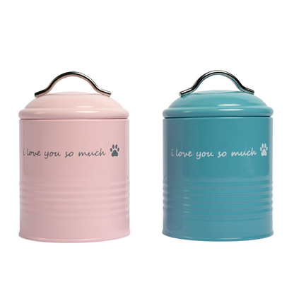 Treat Jar "I Love You So Much" Dog Treat Canister Gift Set – Pink & Blue PL3300 28 $ Pet Lovers Store American Pet Supplies Stew's Incense