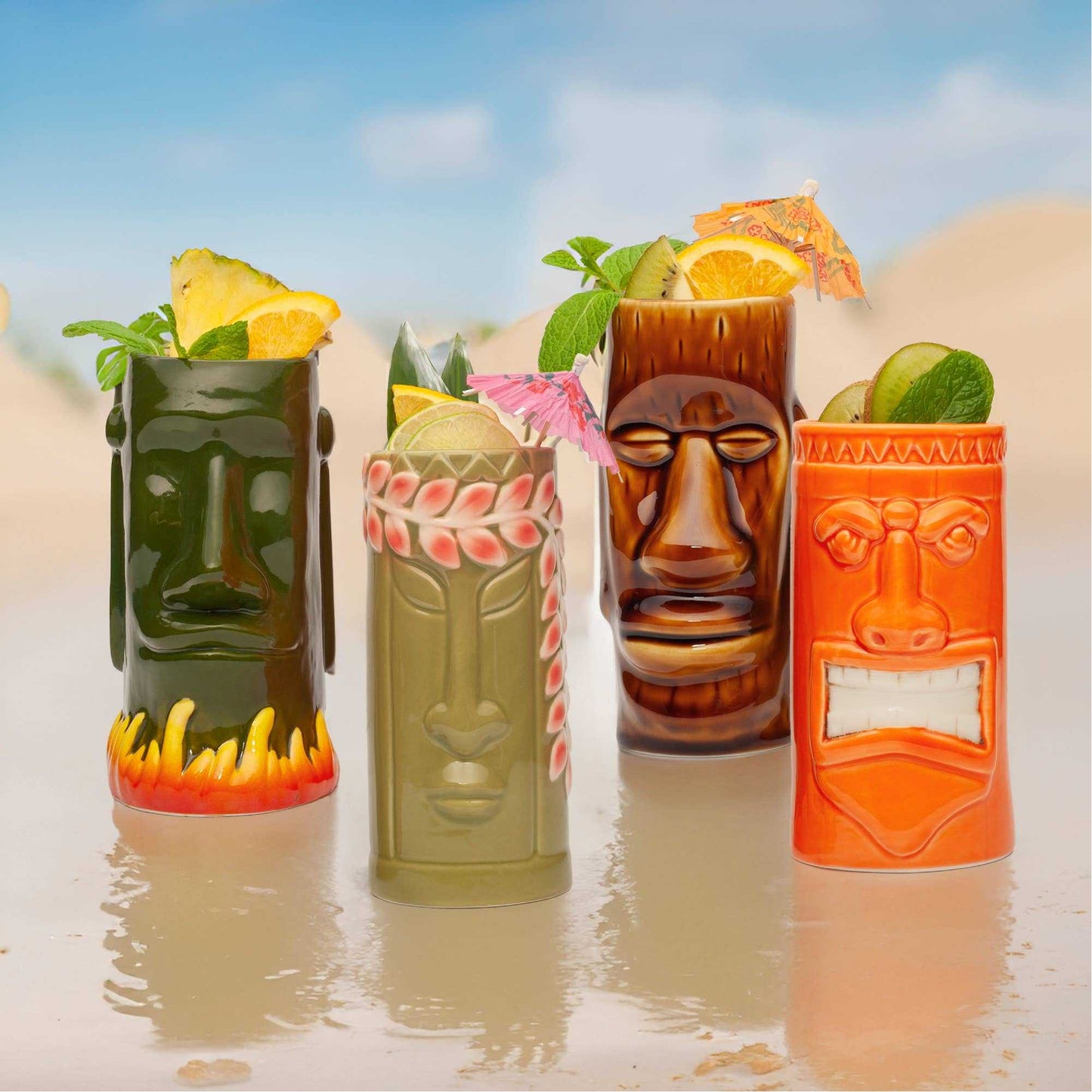 Mugs Hand-Carved and Hand-Painted Tiki Mugs - Assorted Set of 8 LS2209 99 $ Incense Assortments Quirks! Stew's Incense