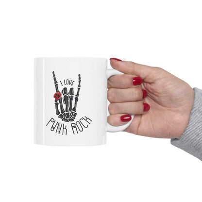 Mug I Love Punk Rock Skeleton Hand Mug 13472643731677049228 24 $ Mugs Onetify Stew's Incense