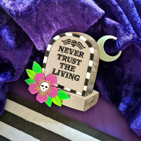 Brooches Beetle Juice Gravestone Brooch by Cherryloco 13319-BR 39 $ Shop All Quirks! Stew's Incense