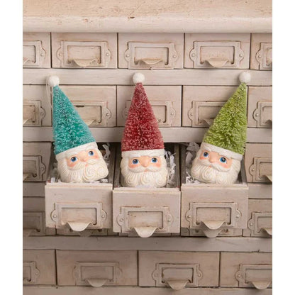 Ornament Bottle Brush Santa Blue Ornament by Bethany Lowe Designs TL2369 22 $ Shop All Quirks! Stew's Incense