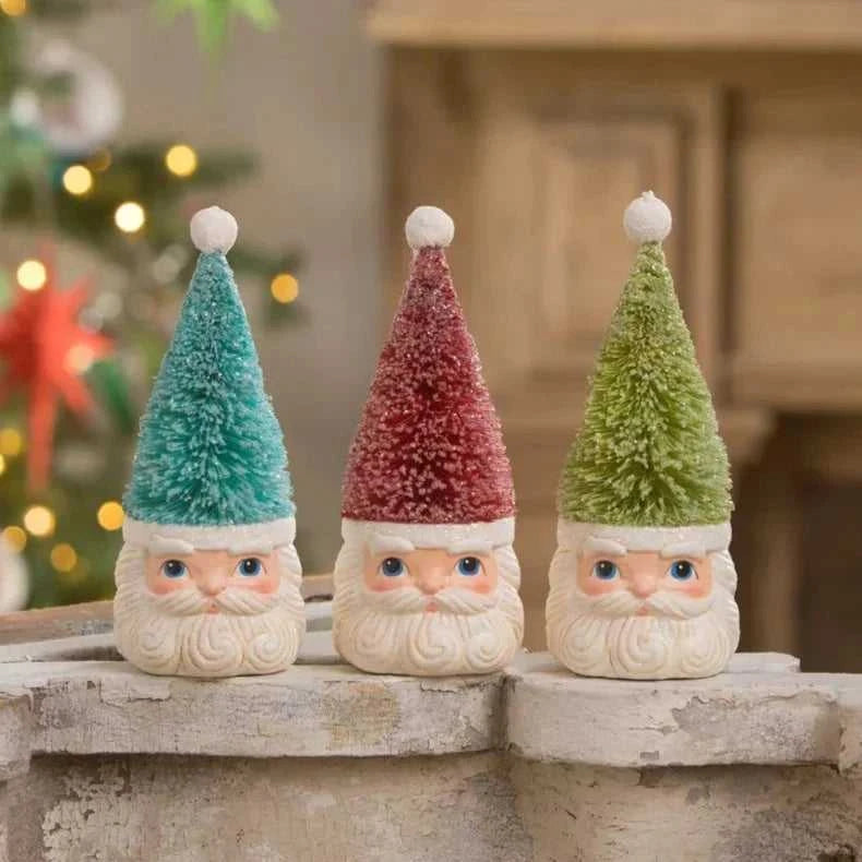 Ornament Bottle Brush Santa Red Ornament by Bethany Lowe Designs TL2367 22 $ Shop All Quirks! Stew's Incense