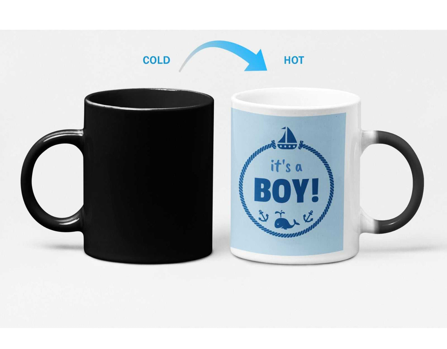 Mug Its a BOY Baby Shower Color Changing Heat Sensitive Mug CCMLC1004D4 24 $ Mugs Onetify Stew's Incense