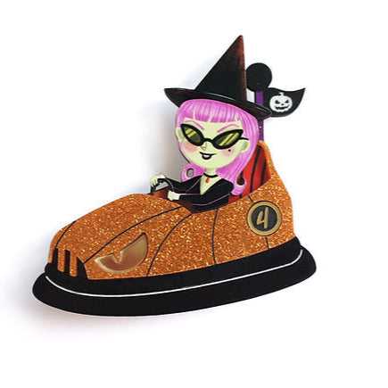 Brooches Bumper Car with Little Witch Brooch by Laliblue 443623039960_7F1F 52 $ Shop All Quirks! Stew's Incense
