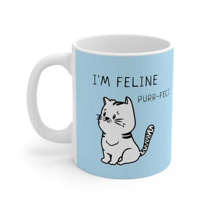 Mug I'm Feline Purr-Fect Mug in Blue 1762130180 24 $ Mugs Onetify Stew's Incense