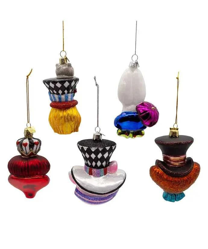 Holiday Ornaments 4.5-5" Noble Gems Alice Glass Character Ornament 5P NB1853SET 139 $ Christmas Quirks! Stew's Incense