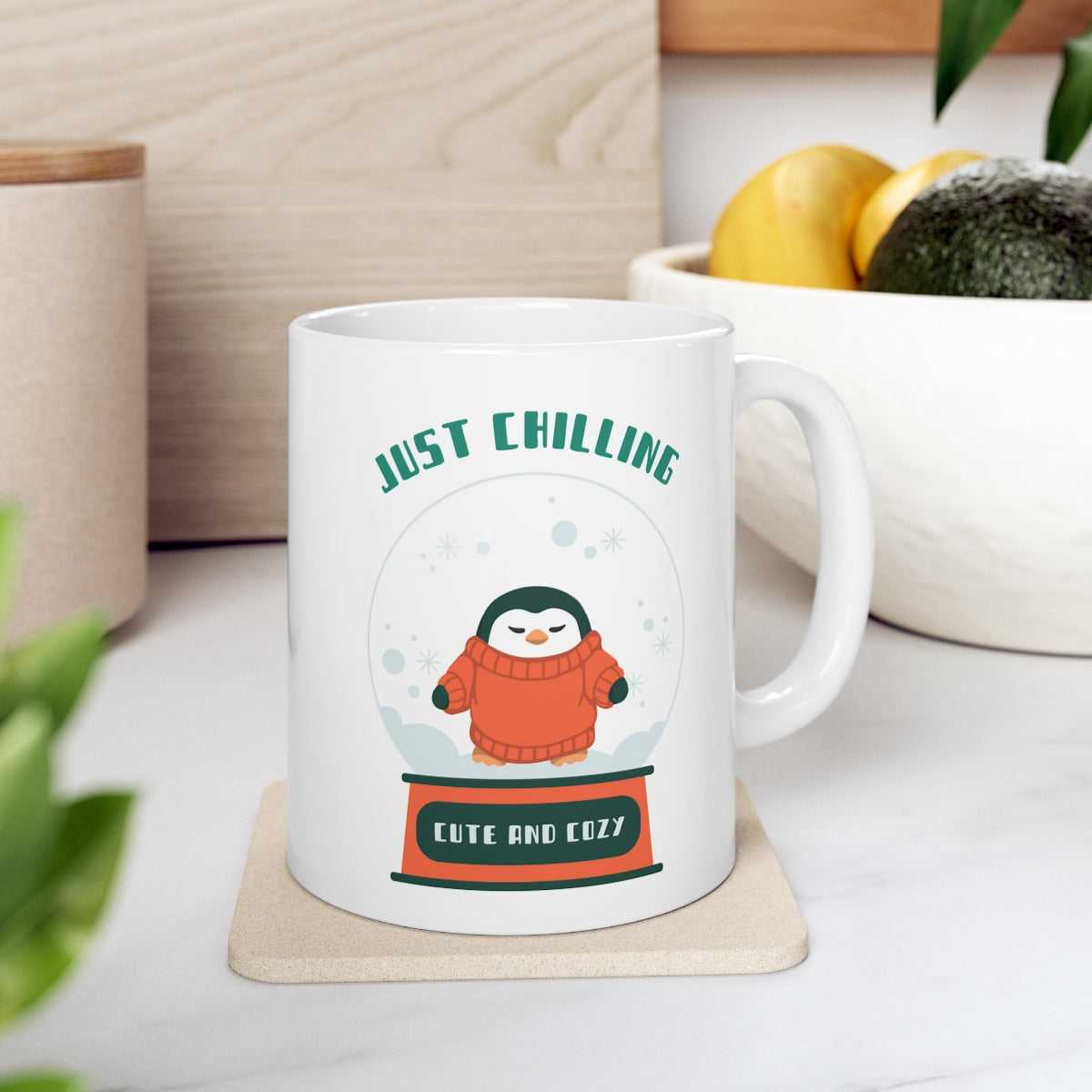 Mug Just Chilling Cute Penguin Mug 81435453364223980800 24 $ Mugs Onetify Stew's Incense
