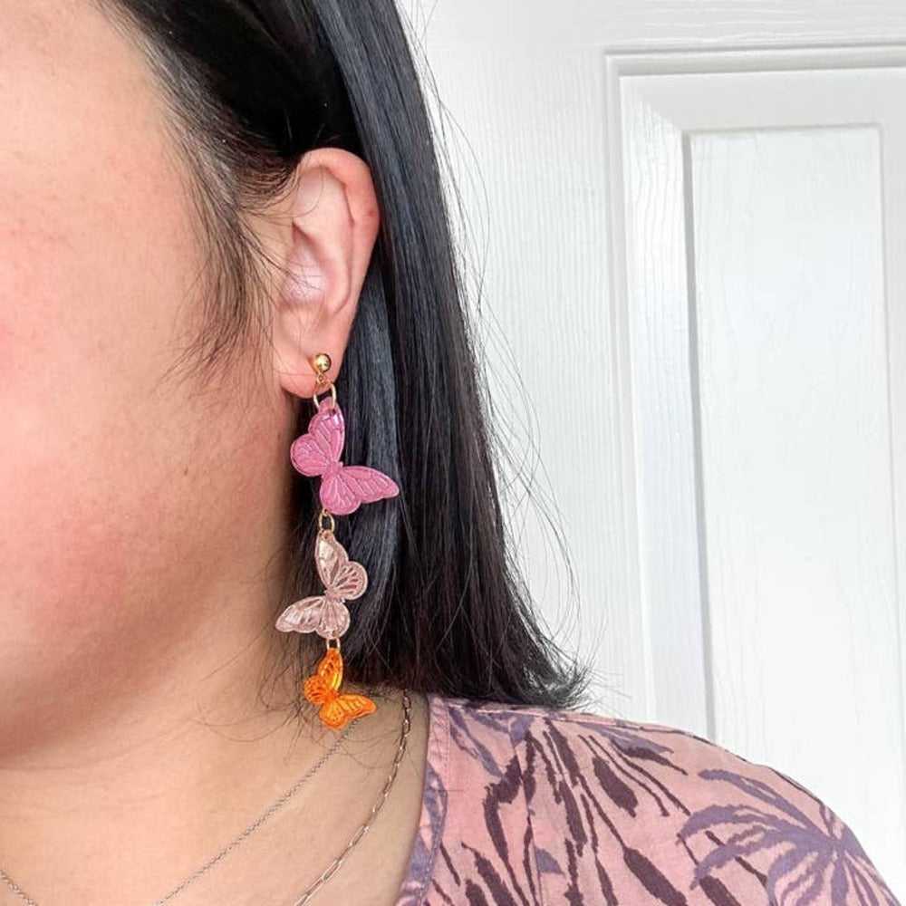 Earrings and Accessories Candy Kaleidoscope Butterfly Acrylic Earrings 439912865793_16EE 35 $ Shop All Quirks! Stew's Incense