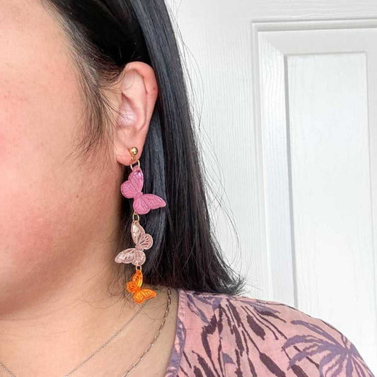 Earrings and Accessories Candy Kaleidoscope Butterfly Acrylic Earrings 439912865793_16EE 35 $ Shop All Quirks! Stew's Incense