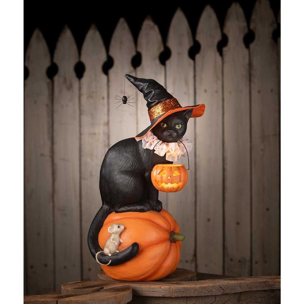 Figurines Cat Witch on Pumpkin by Bethany Lowe Designs TD4155 219 $ Shop All Quirks! Stew's Incense