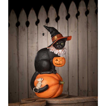 Figurines Cat Witch on Pumpkin by Bethany Lowe Designs TD4155 219 $ Shop All Quirks! Stew's Incense