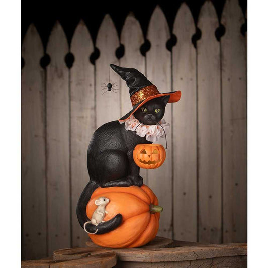 Figurines Cat Witch on Pumpkin by Bethany Lowe Designs TD4155 219 $ Shop All Quirks! Stew's Incense