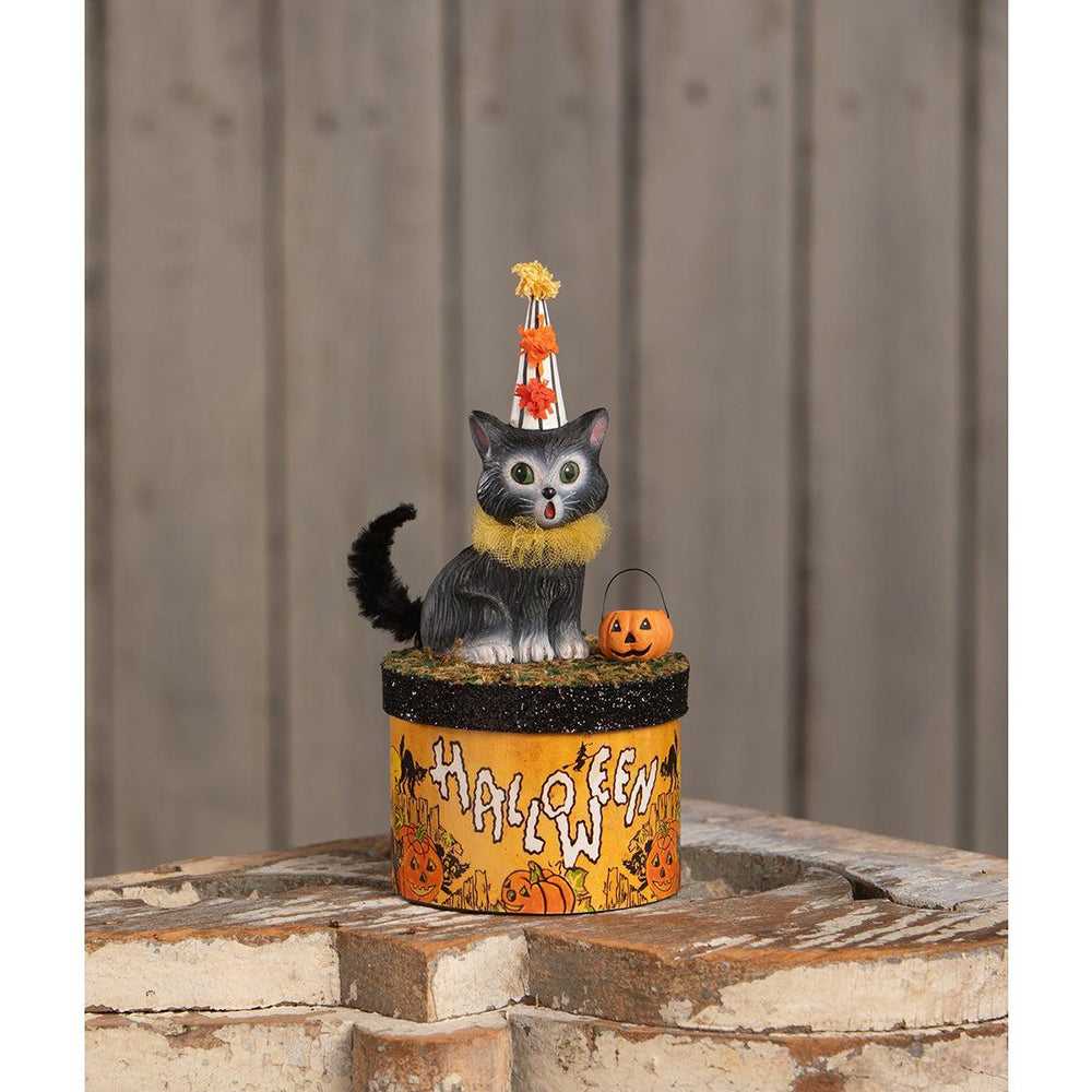 Seasonal Decor, Halloween Cecil Cat on Box by Bethany Lowe Designs TL4355 49 $ Shop All Quirks! Stew's Incense