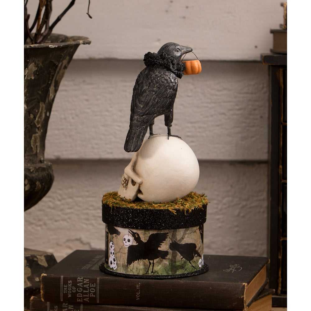 Figurines Crow and Skull on Box by Bethany Lowe Designs TL3356 76 $ Shop All Quirks! Stew's Incense