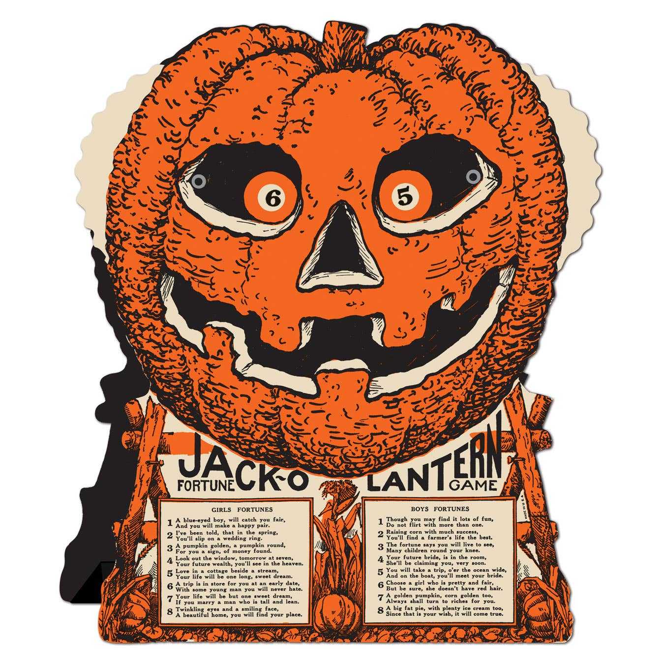 Seasonal Decor, Halloween Vintage Halloween J-O-L Fortune Wheel Game by Beistle 01551 12 $ Shop All Quirks! Stew's Incense
