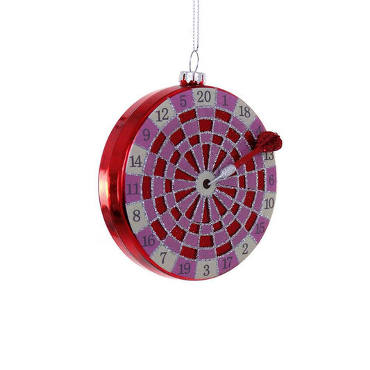 Holiday Ornaments Blown Glass Pink Love Dartboard Ornament GL-289-P 14 $ Christmas Quirks! Stew's Incense