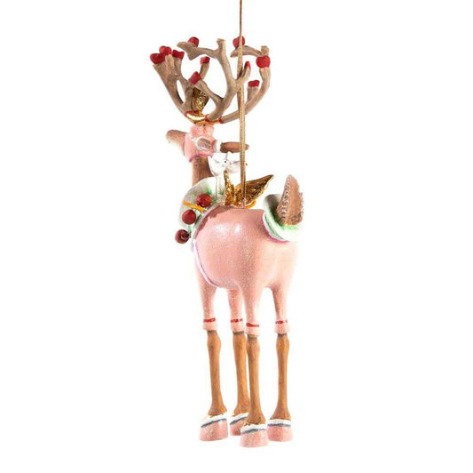 Holiday Ornaments Dash Away Cupid Reindeer Ornament by Patience Brewster 08-30235 48 $ Quirks! Stew's Incense