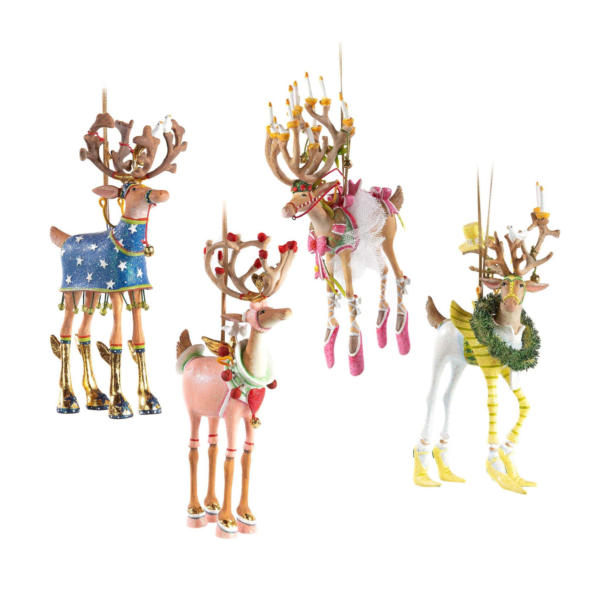 Holiday Ornaments Dash Away Reindeer Ornament Set of 8 by Patience Brewster 430793593980_8043 385 $ Shop All Quirks! Stew's Incense