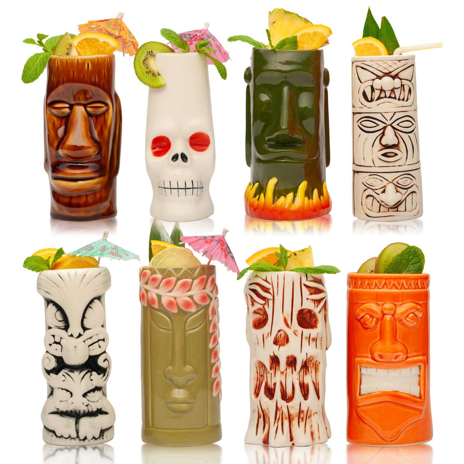 Mugs Hand-Carved and Hand-Painted Tiki Mugs - Assorted Set of 8 LS2209 99 $ Incense Assortments Quirks! Stew's Incense