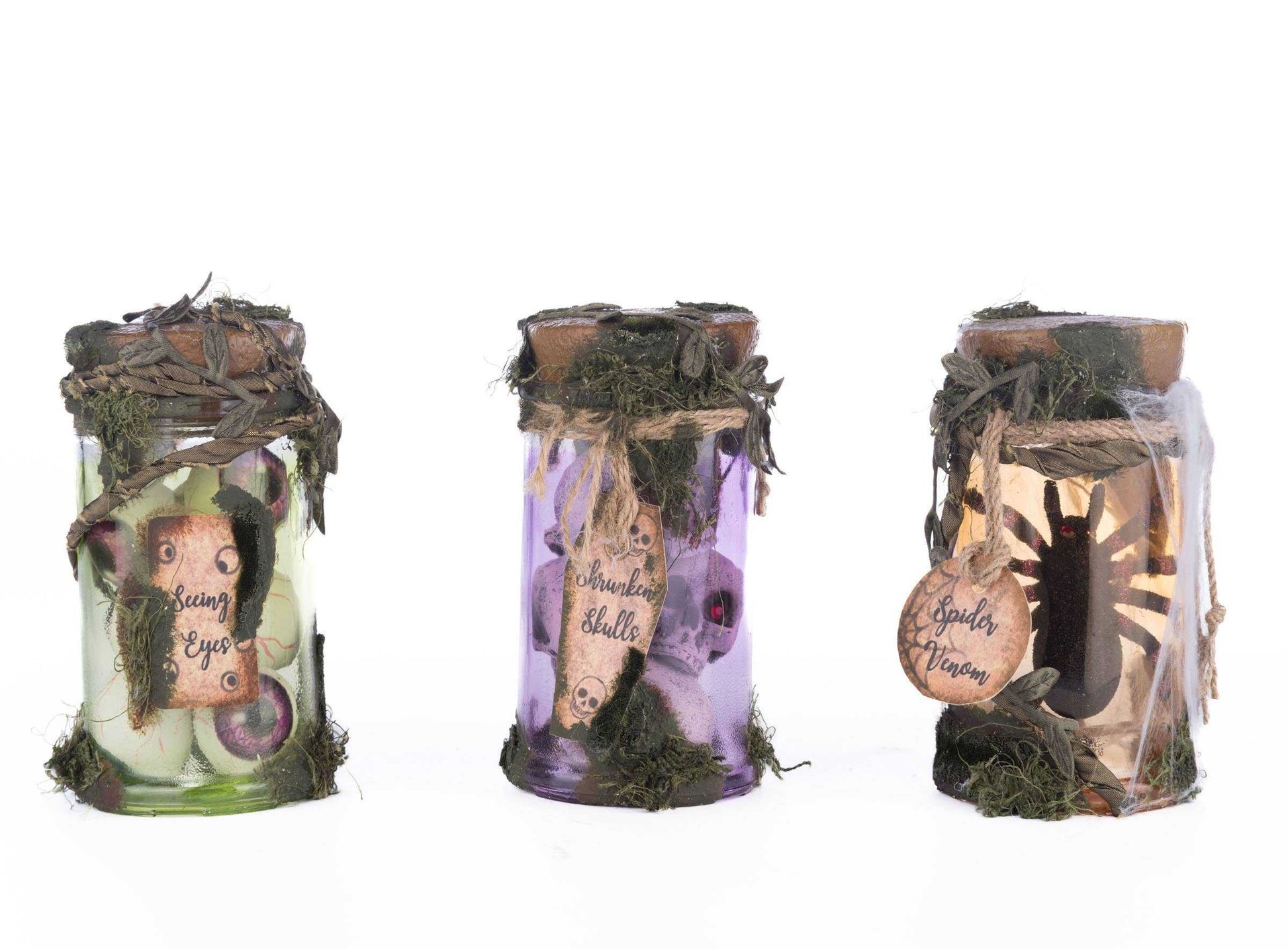 Seasonal Decor, Halloween Broomstick Acres Potion Jars Assortment of 3 28-428172 239 $ Incense Assortments Quirks! Stew's Incense