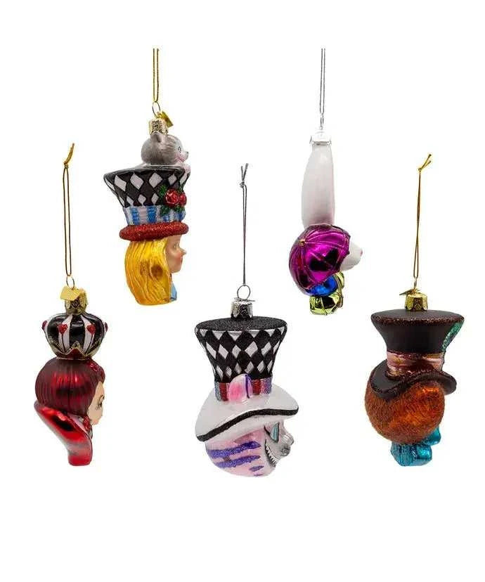 Holiday Ornaments 4.5-5" Noble Gems Alice Glass Character Ornament 5P NB1853SET 139 $ Christmas Quirks! Stew's Incense