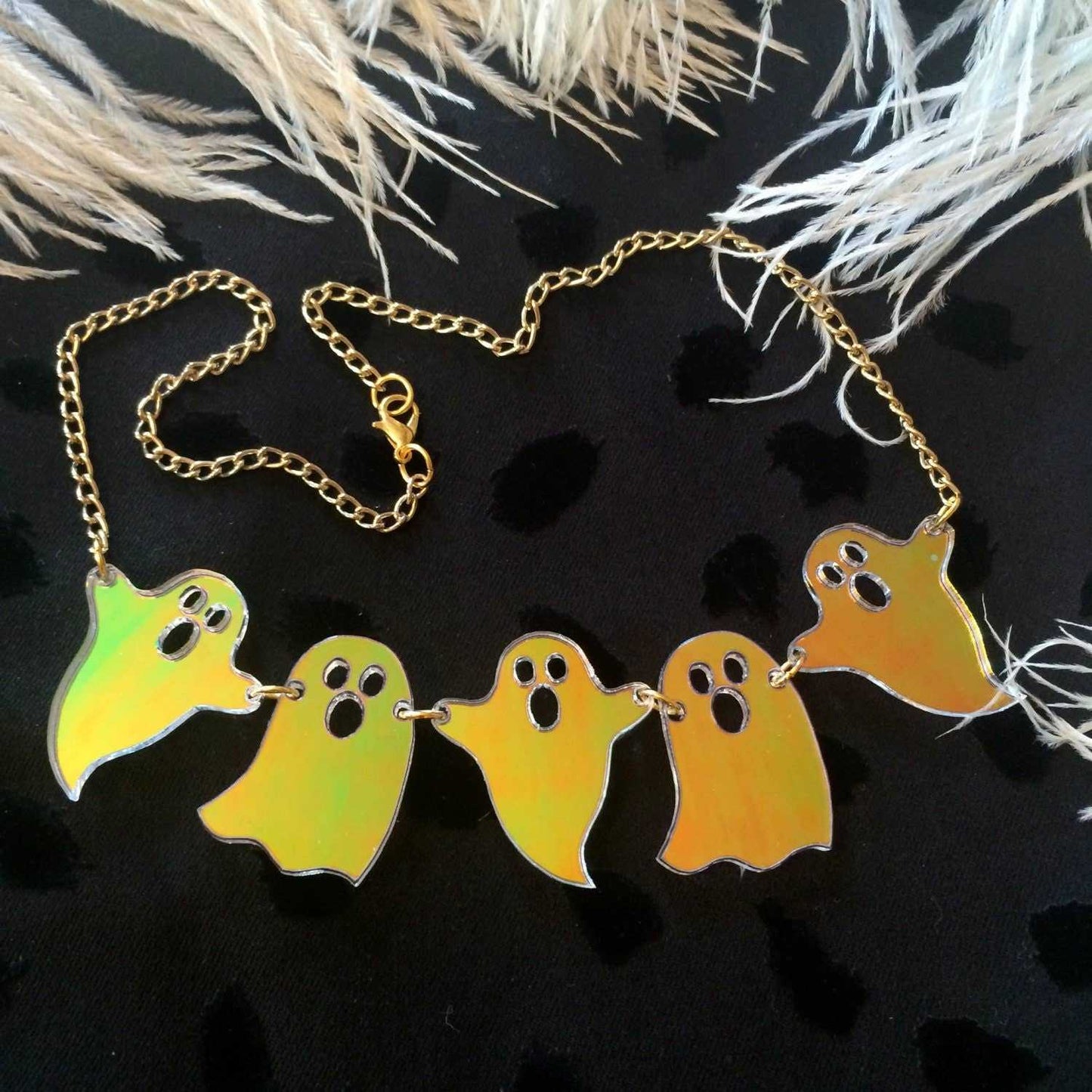 Necklaces 5 Ghostly Friends Necklace sku-43225498943628 34 $ Quirks! Stew's Incense