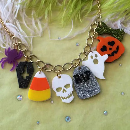 Necklaces Halloween Charm Necklace 432254970430_7BCC 44 $ Shop All Quirks! Stew's Incense
