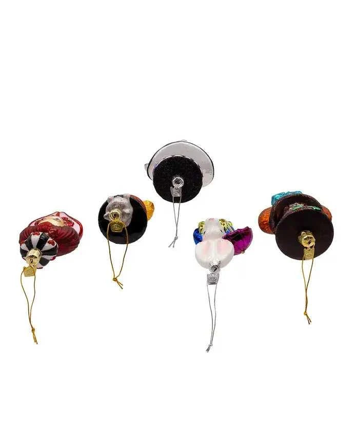 Holiday Ornaments 4.5-5" Noble Gems Alice Glass Character Ornament 5P NB1853SET 139 $ Christmas Quirks! Stew's Incense