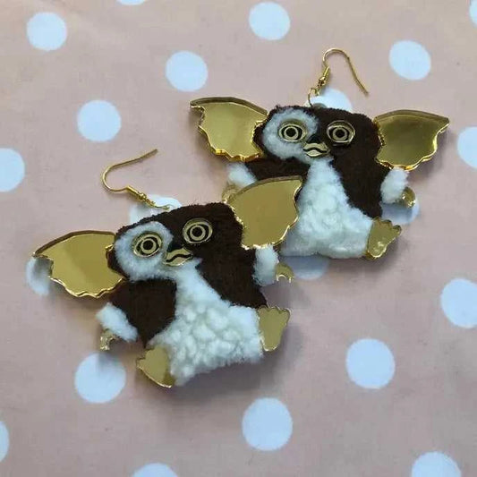 Earrings Gizmo Gremlins Acrylic & Fur Earrings 58677332 42 $ Quirks! Stew's Incense