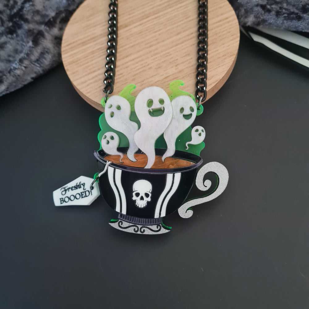 Brooches Gothic Ghost Teacup Brooch by Cherryloco 438764738643_2ADF 49 $ Shop All Quirks! Stew's Incense