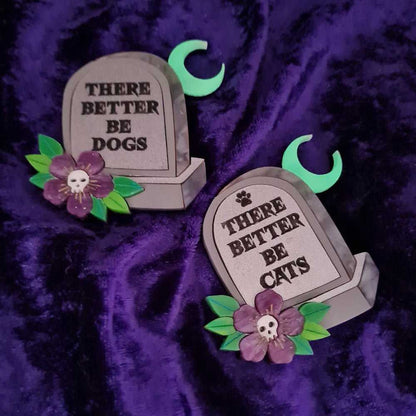 Brooches Gravestone Epitaph Brooch by Cherryloco Jewellery 13303-B_86BB 39 $ Shop All Quirks! Stew's Incense