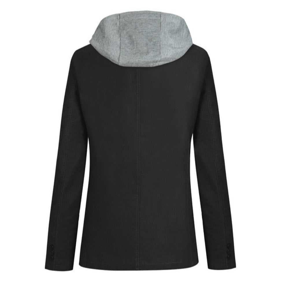 Men Blazer Mens Street Style Hooded Blazer in Black CMU30231C47-BLK-XS 64 $ Coats Onetify Stew's Incense