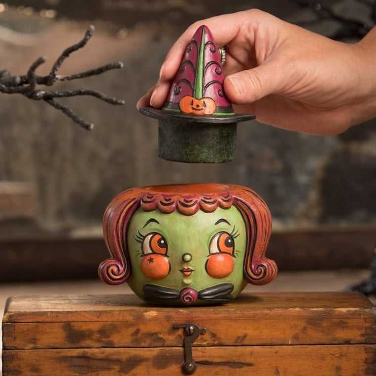 Halloween Figurine Hagatha Hollow Head Container by Johanna Parker for Bethany Lowe JP3027 59 $ Shop All Quirks! Stew's Incense