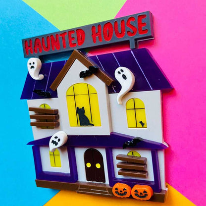 Brooches Creepy Funfair Collection - Haunted House Acrylic Brooch by Makokot Design 1303867915 44 $ Quirks! Stew's Incense
