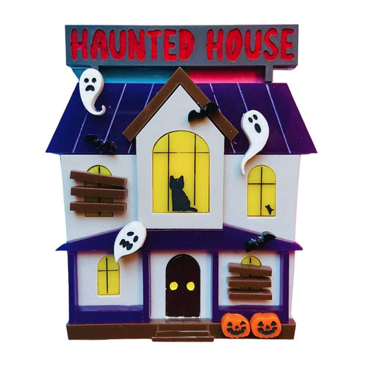Brooches Creepy Funfair Collection - Haunted House Acrylic Brooch by Makokot Design 1303867915 44 $ Quirks! Stew's Incense