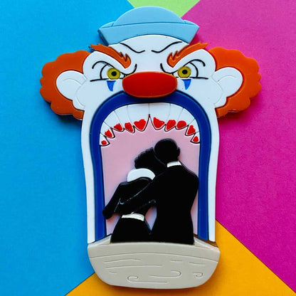 Brooches Creepy Funfair Collection - Scary Clown Tunnel Acrylic Brooch by Makokot Design 1289849742 44 $ Shop All Quirks! Stew's Incense
