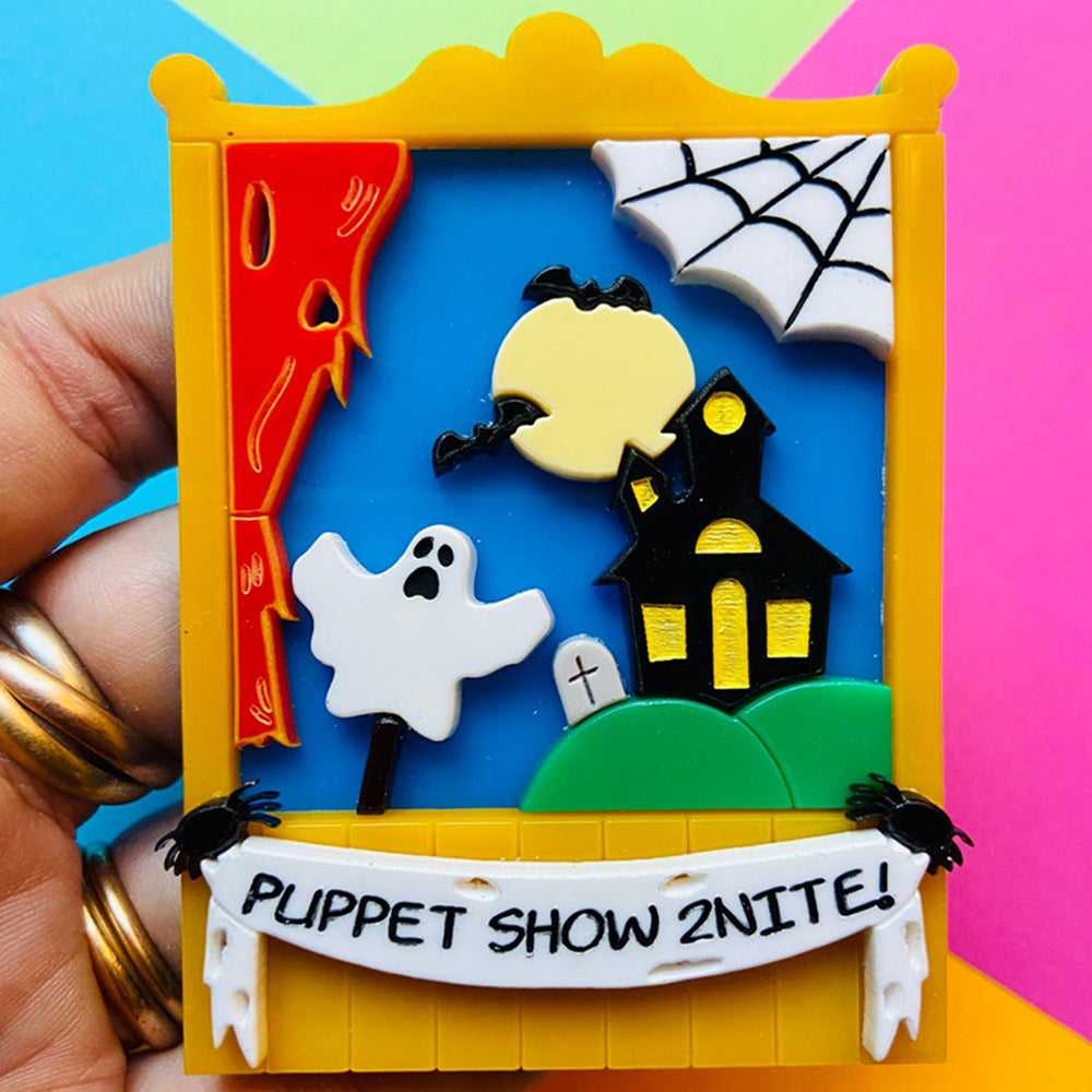 Brooches Creepy Funfair Collection - Scary Puppet Show Acrylic Brooch by Makokot Design 1303861109 44 $ Shop All Quirks! Stew's Incense