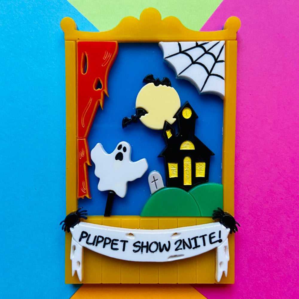 Brooches Creepy Funfair Collection - Scary Puppet Show Acrylic Brooch by Makokot Design 1303861109 44 $ Shop All Quirks! Stew's Incense
